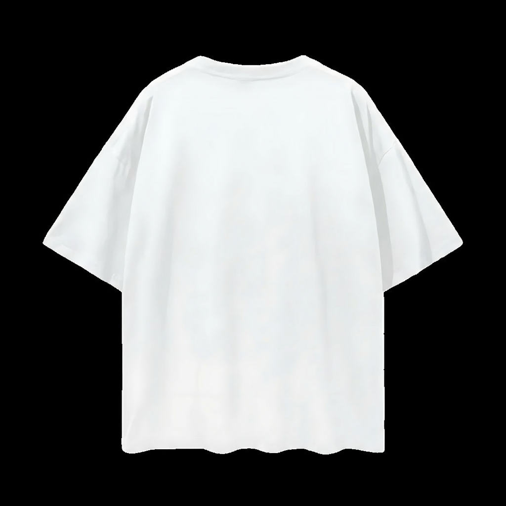 White t-shirt on a white background